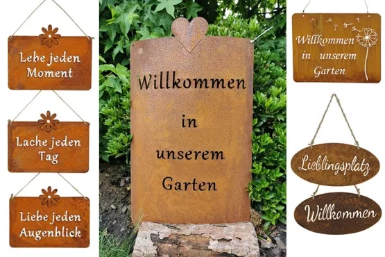 Gartenschilder