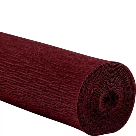 Krepp bordeaux Rll. a` 2.5 m