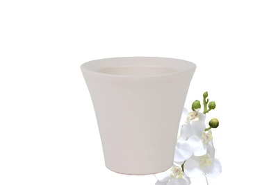 Orchideentopf creme H12cm