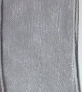 Bd. Chiffon grau 40mmx20m mit Draht