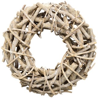 Rattan Kranz hell D22xH6cm Willow