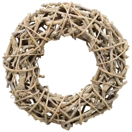 Rattan Kranz hell D32xH7cm Willow