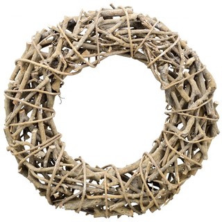 Rattan Kranz hell D40xH8cm Willow