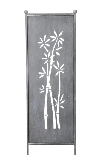 Stele BAMBUS, grau, H116cm 32xH116cm