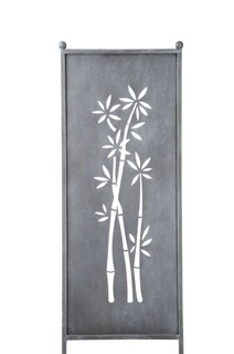 Stele BAMBUS, grau, H165cm 52xH165cm