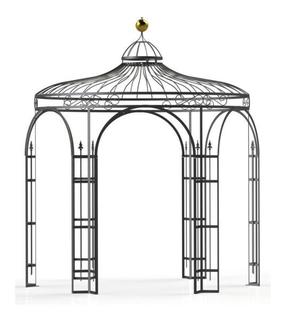 Pavillon schwarz D280xH316cm Metall