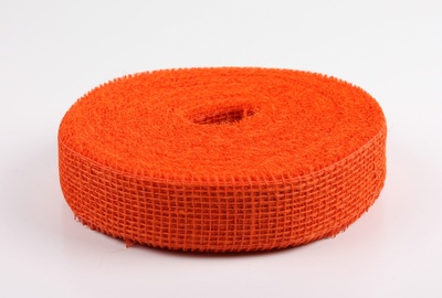 Juteband orange 50mmx40m