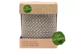 Kräuselband DOTS, graubraun 10mm/100m Rll., GO GREEN