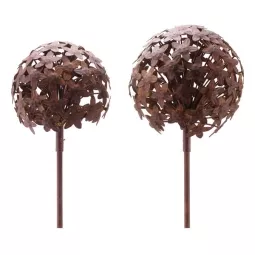 Met.Allium/St.rusty H116,2cm ArtFerro, 20x20cm