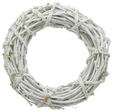 Rattankranz weiss D40x9cm Willow