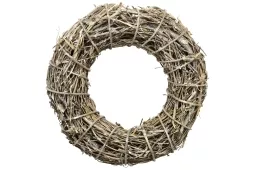 Rattan Kranz natur D22xH6cm Willow