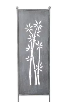 Stele BAMBUS, grau, H116cm 32xH116cm