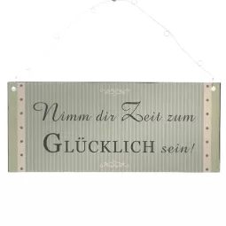 Met.Schild`Nimm dir..`,30xH13 türkis/weiß, m. Drahthänger